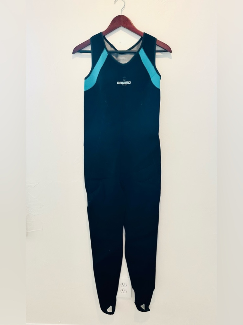 Camaro 2.0 Thermo Layer Black & Teal Neoprene One-Piece Wetsuit